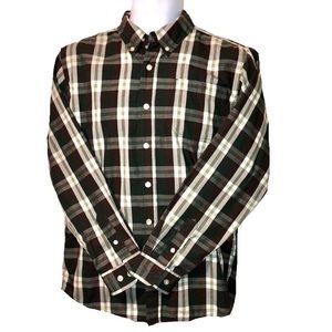 Basic Editions Plaid Dress Shirt Boys Sz XL